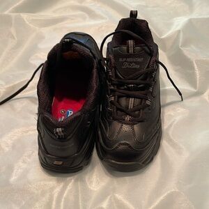 Skechers work shoes, slip resistant, never wear 11 wide width, no box.